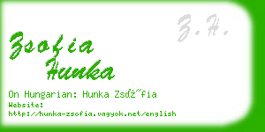 zsofia hunka business card
